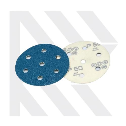 Zirconium disc 7 holes Ø 90 velcro grain 60 - Repex Floor