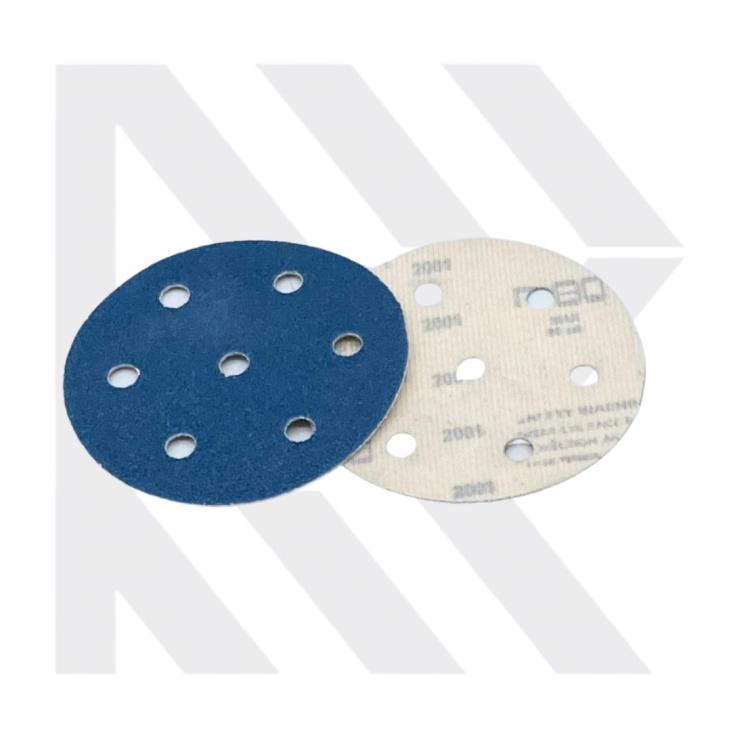 Zirconium disc 7 holes Ø 90 velcro grain 80 - Repex Floor
