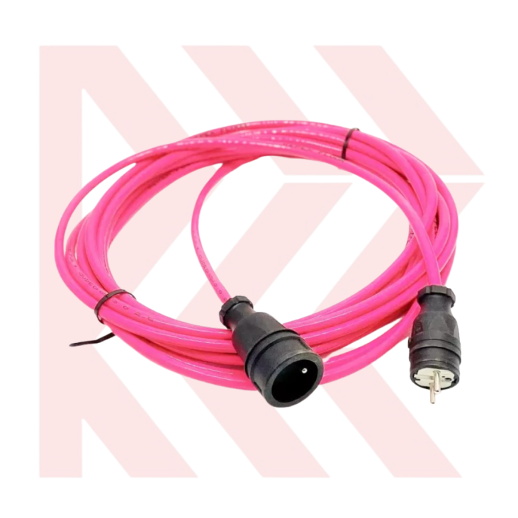 Single-phase extension lead 10M PINK - Repex Floor